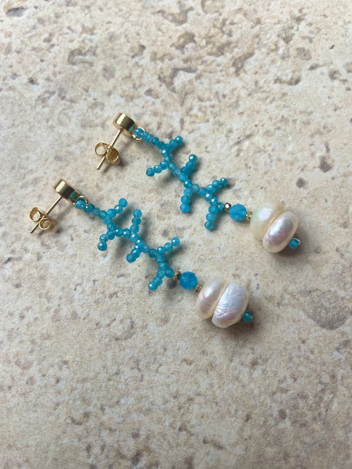 EILIN_Apatit facettiert with freshwater pearls
