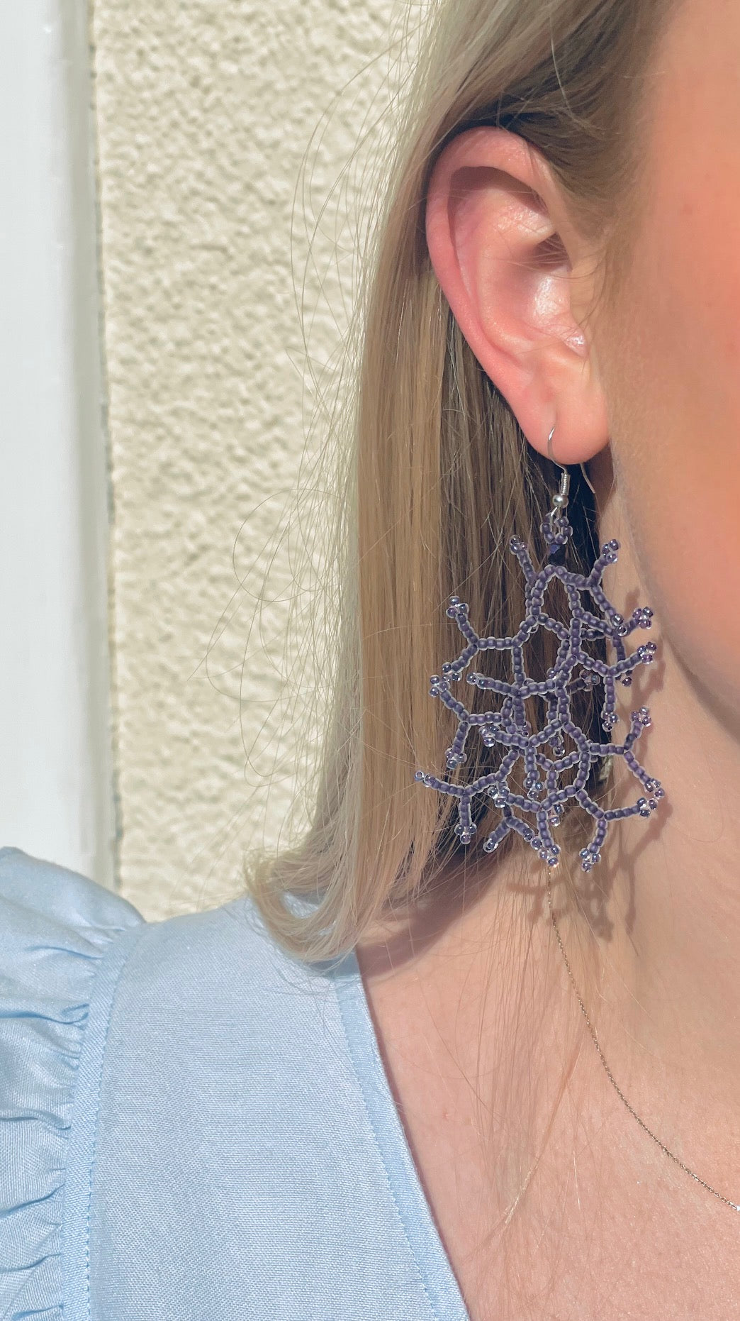 Matte iris grape lined