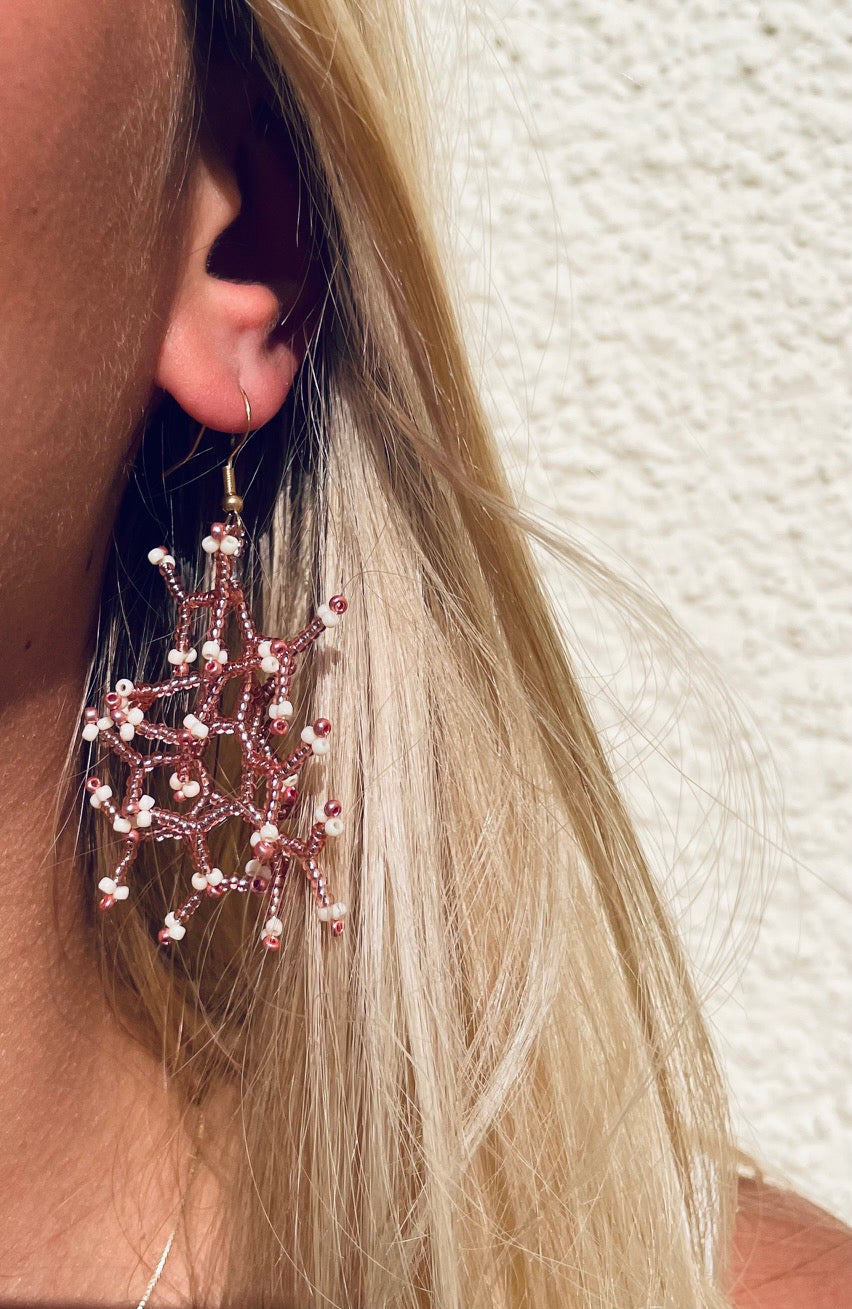 Glossy rosé silver lined