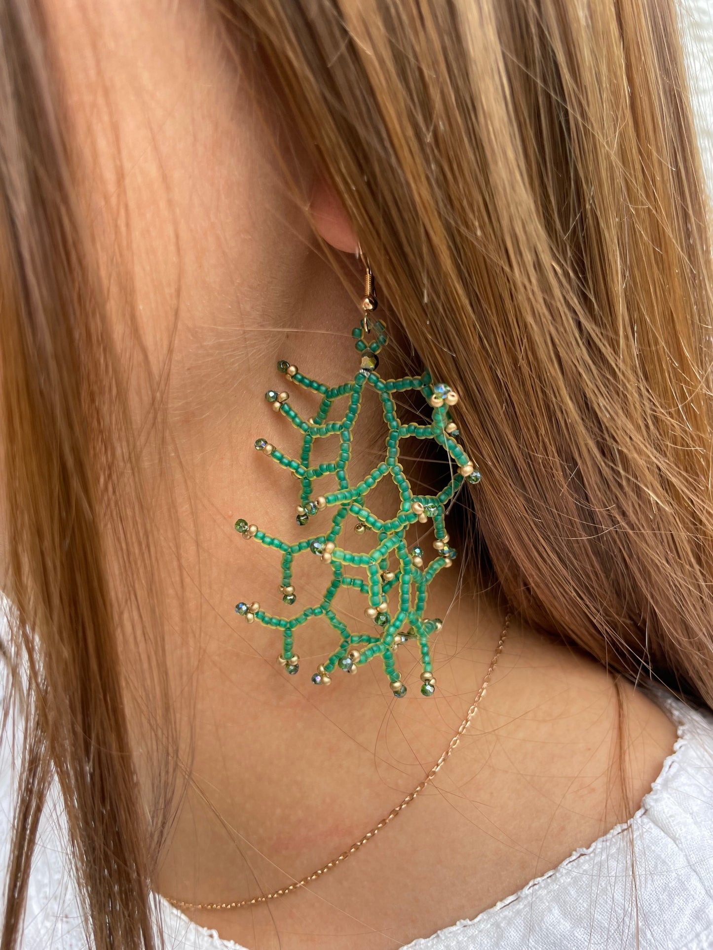 Matte jonquil emerald lined