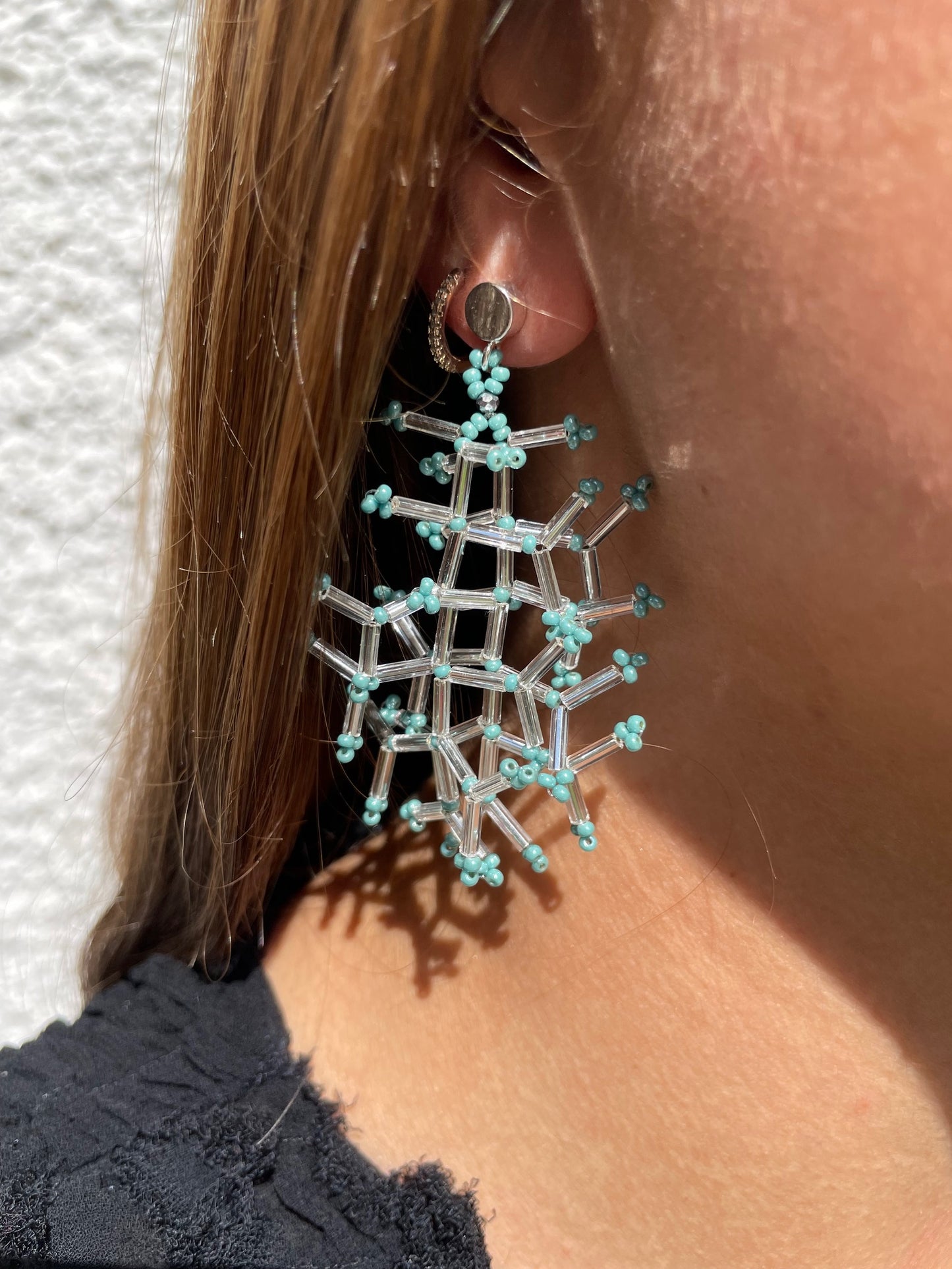 Glossy crystal silver lined