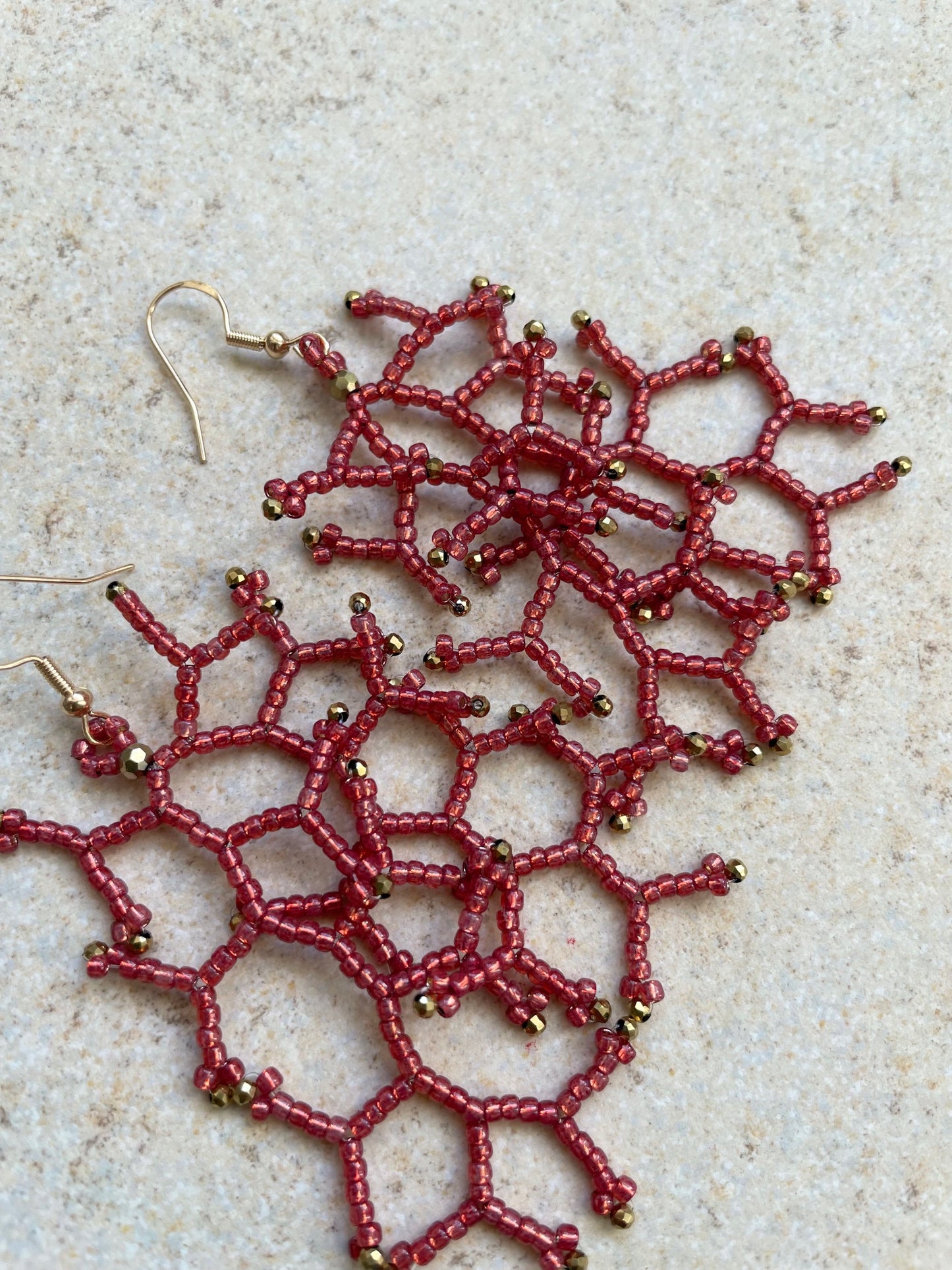 Opal pomegranate silver lined