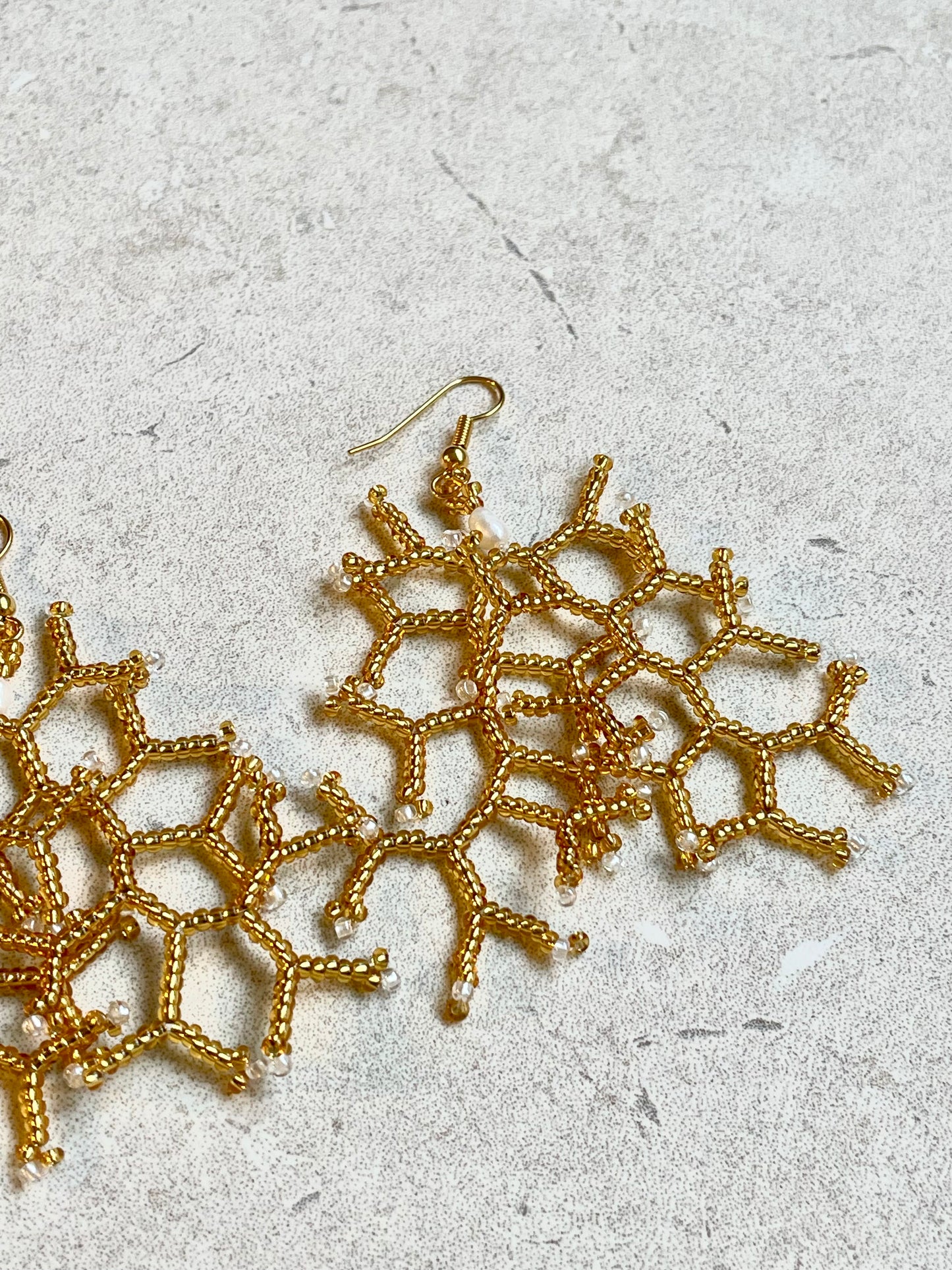 Gold lined topaz