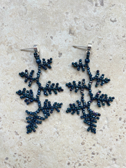 FERN_Matte metallic dark blue with shimmer