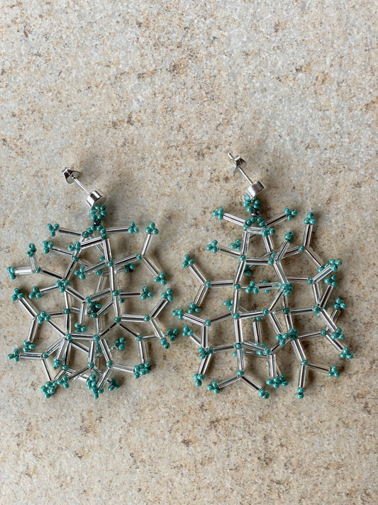 Glossy crystal silver lined