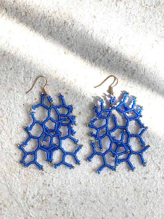 Dark sapphire silver lined