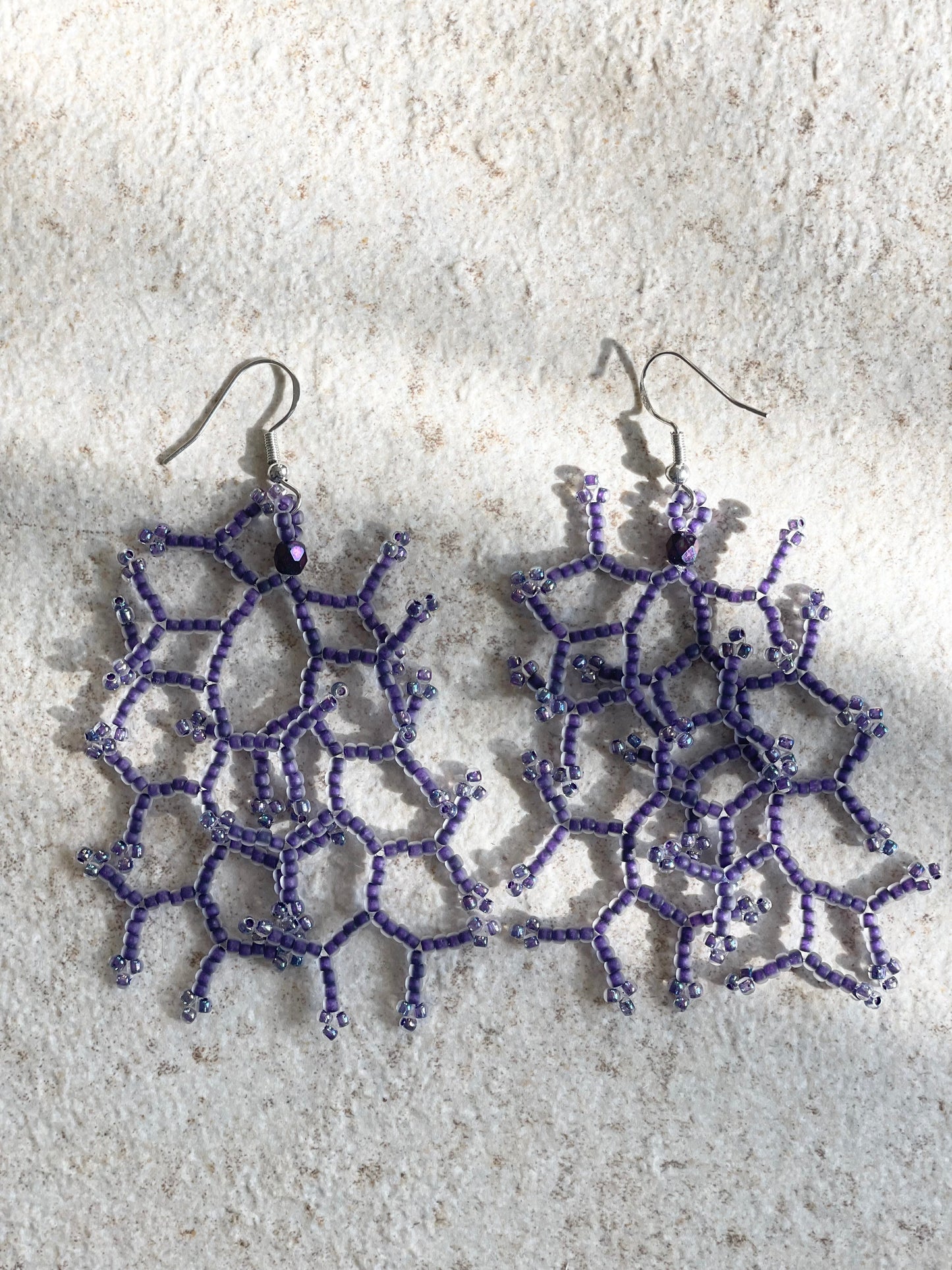 Matte iris grape lined