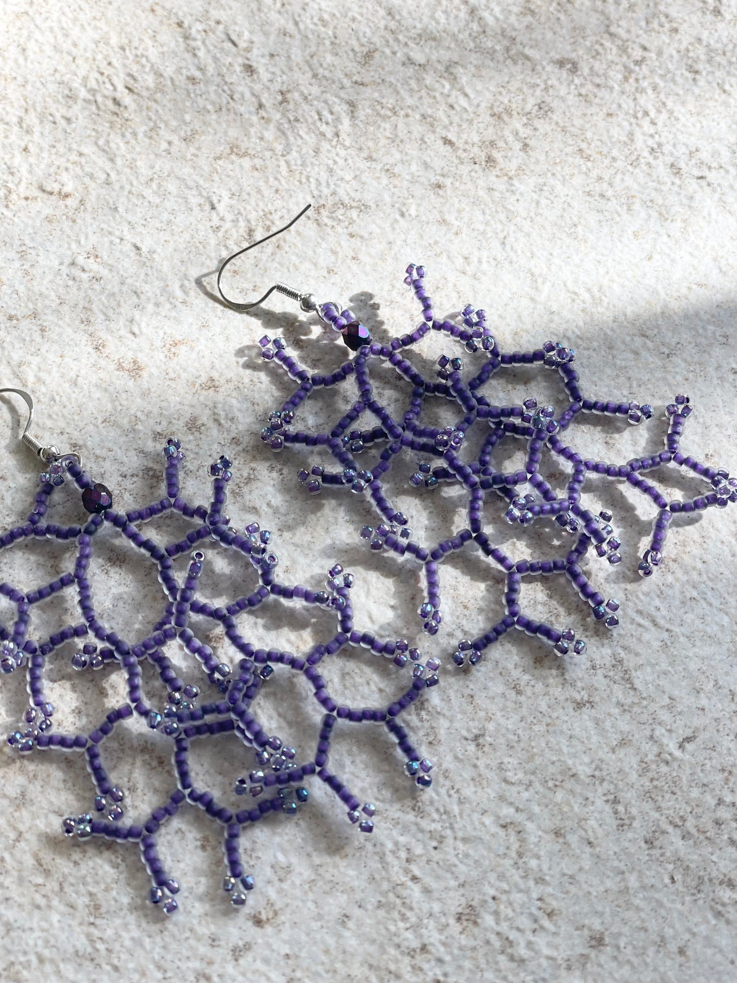 Matte iris grape lined