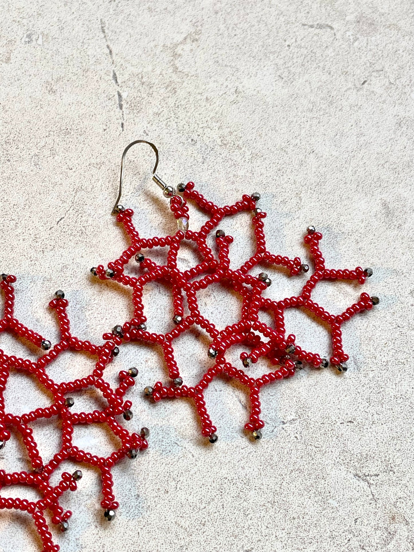 Glossy coral red